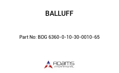 BDG 6360-0-10-30-0010-65									
