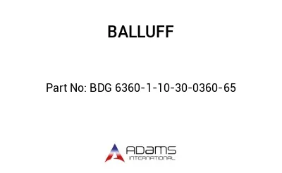 BDG 6360-1-10-30-0360-65									