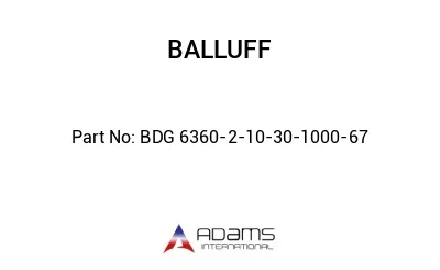 BDG 6360-2-10-30-1000-67									