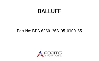 BDG 6360-26S-05-0100-65									