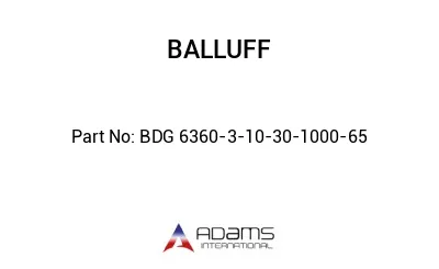 BDG 6360-3-10-30-1000-65									