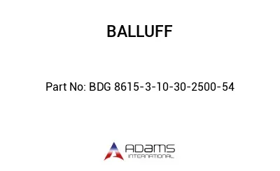 BDG 8615-3-10-30-2500-54									